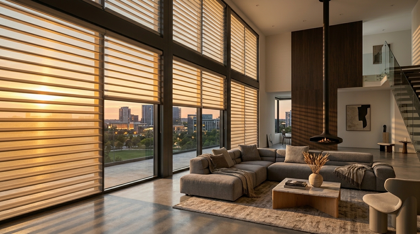 custom window blinds example for a Somerset West home