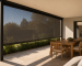 Guided outdoor blinds fitted to a covered South African patio
